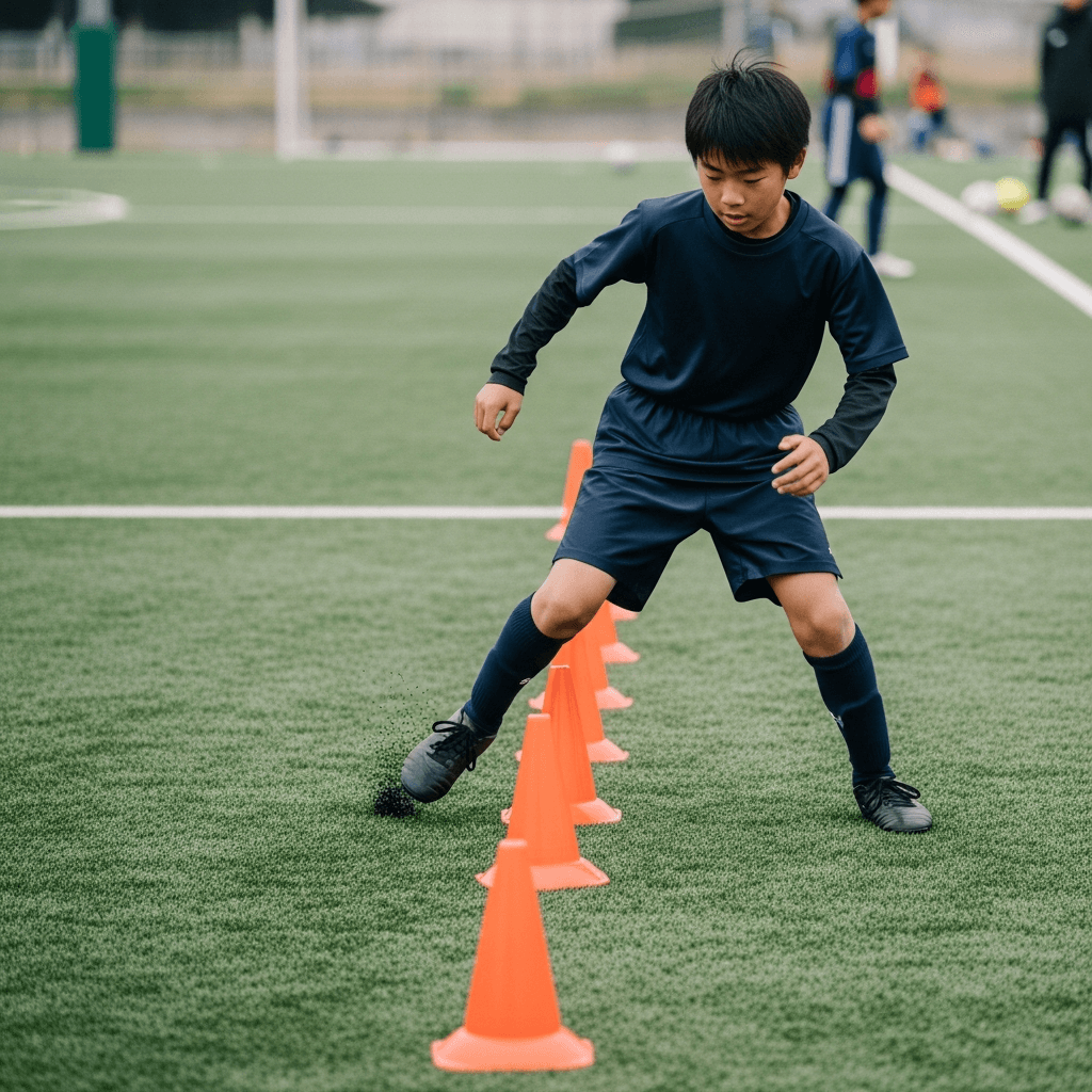 コーンドリル練習