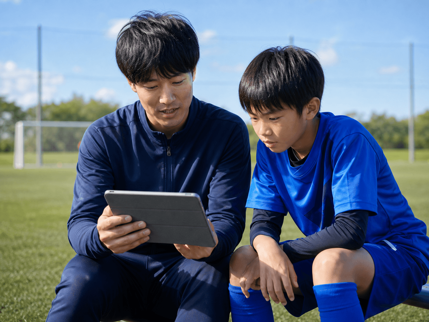 Before Afterの変化を確認する選手